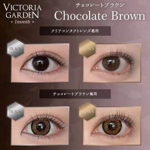 VICTORIA GARDEN 1mon Chocolate Brown ビクトリアガーデン チョコレートブラウン